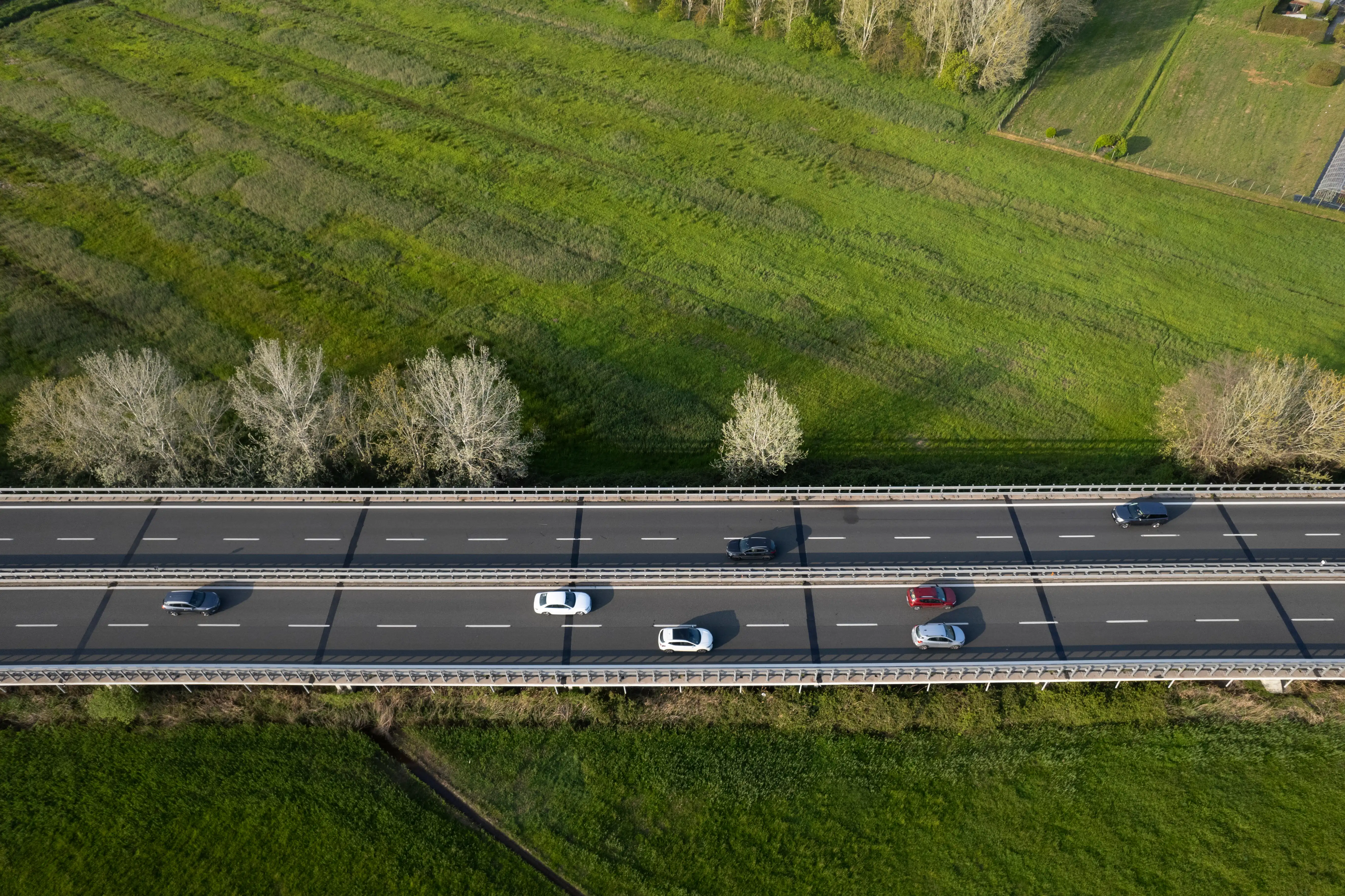 Aerial view of a UK motorway — Fast Track Recovery covers the Stoke and Staffordshire motorway network